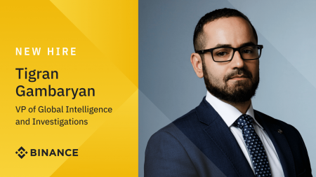 Former IRS-CI Special Agent Tigran Gambaryan joins Binance as VP of Global Intelligence and Investigations