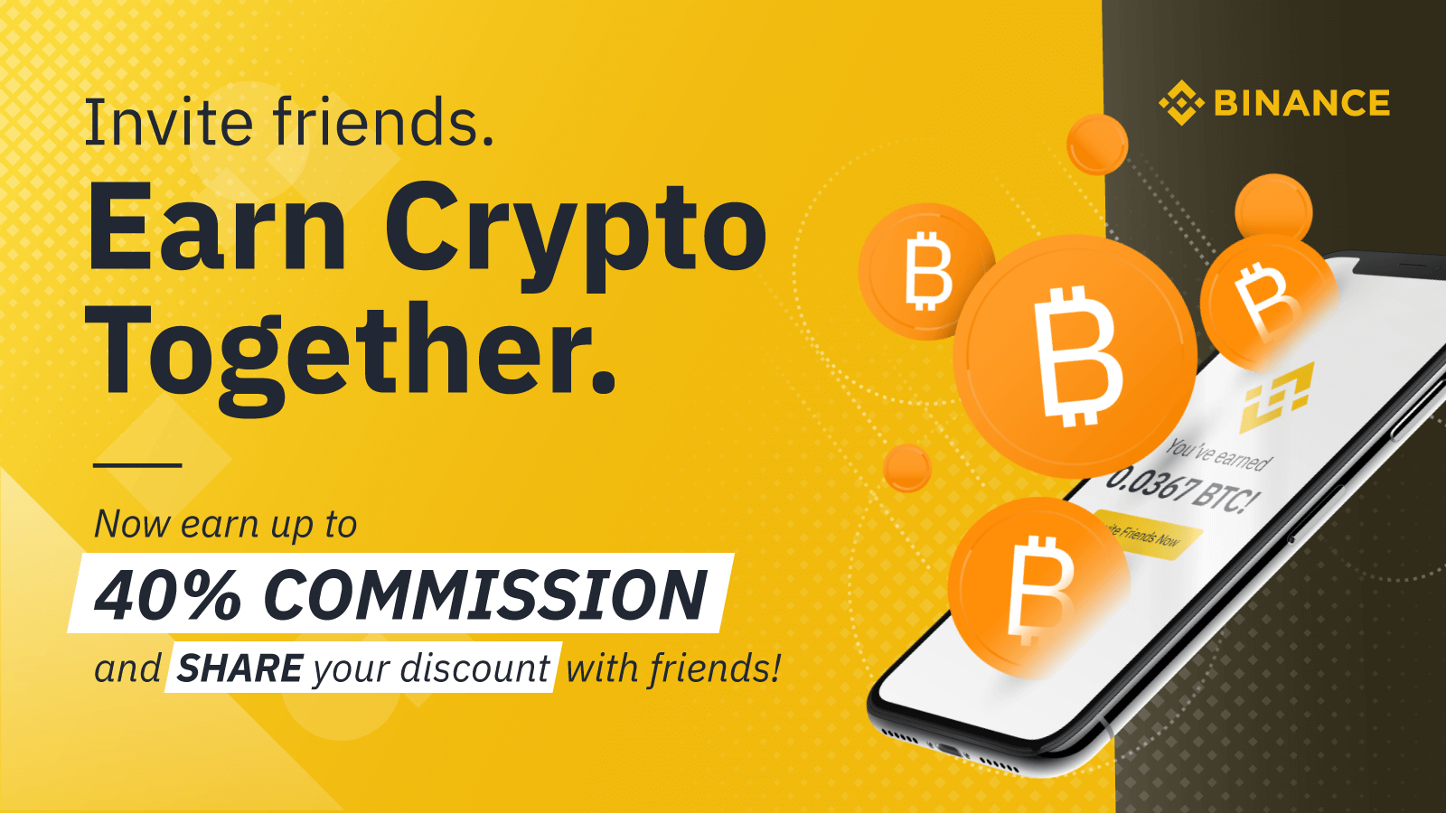 Binance Referral Program Promotie - Tot 40% commissie