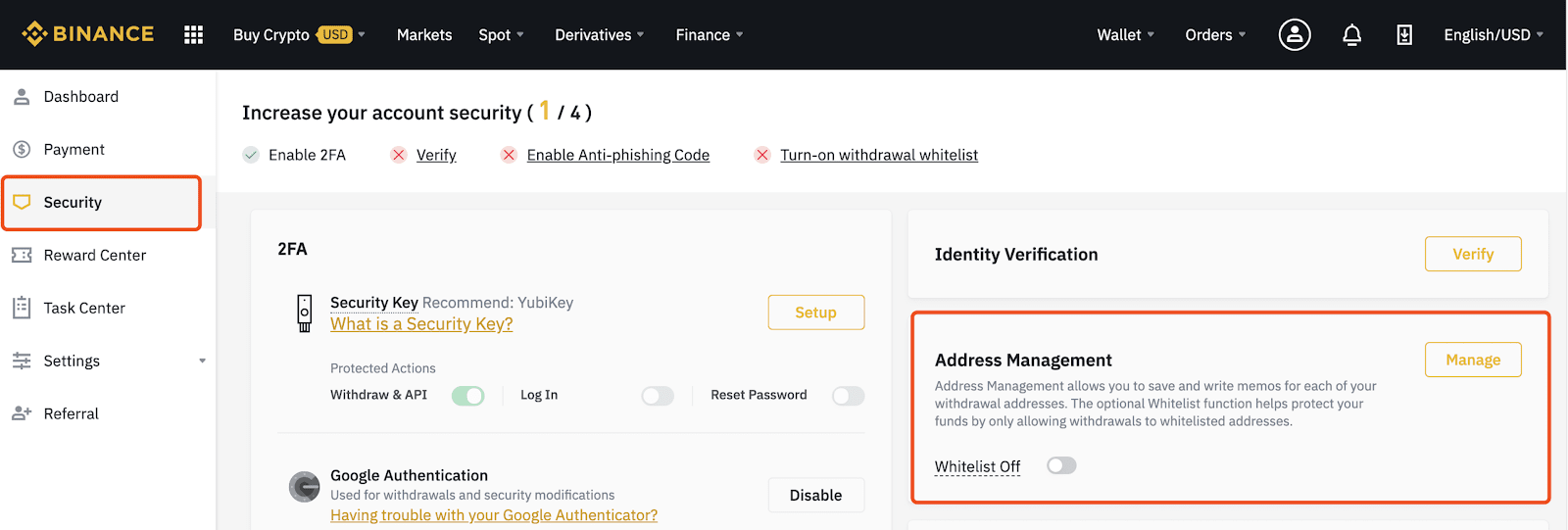 Guide to Using the Withdrawal Address Whitelist Function on Binance Guide to Using the Withdrawal Address Whitelist Function on Binance