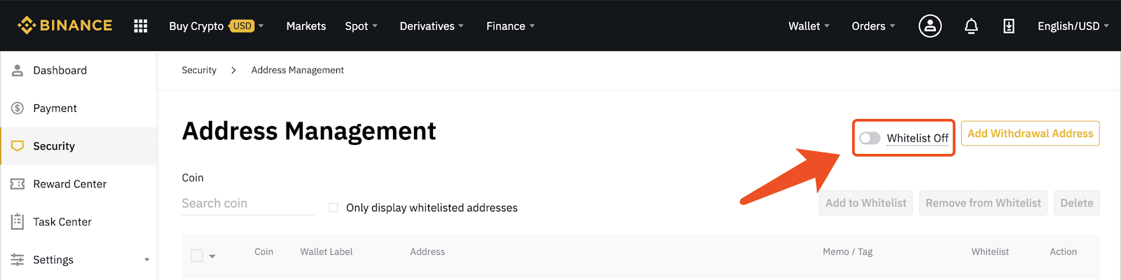 Guide to Using the Withdrawal Address Whitelist Function on Binance Guide to Using the Withdrawal Address Whitelist Function on Binance