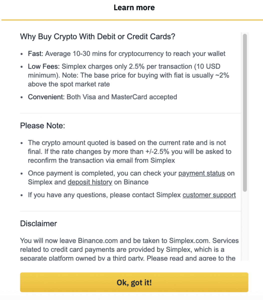 Cara membeli crypto di Binance dengan simplex Cara membeli crypto di Binance dengan simplex