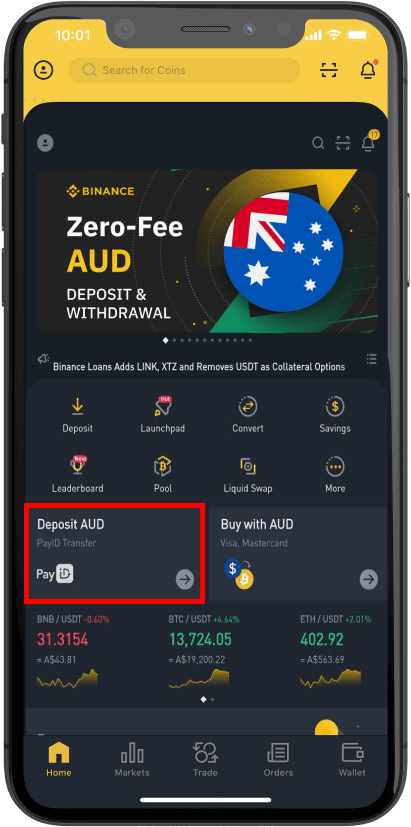 Kako položiti / povući AUD koristeći PayID / OSKO na Binance putem web i mobilne aplikacije Kako položiti / povući AUD koristeći PayID / OSKO na Binance putem web i mobilne aplikacije
