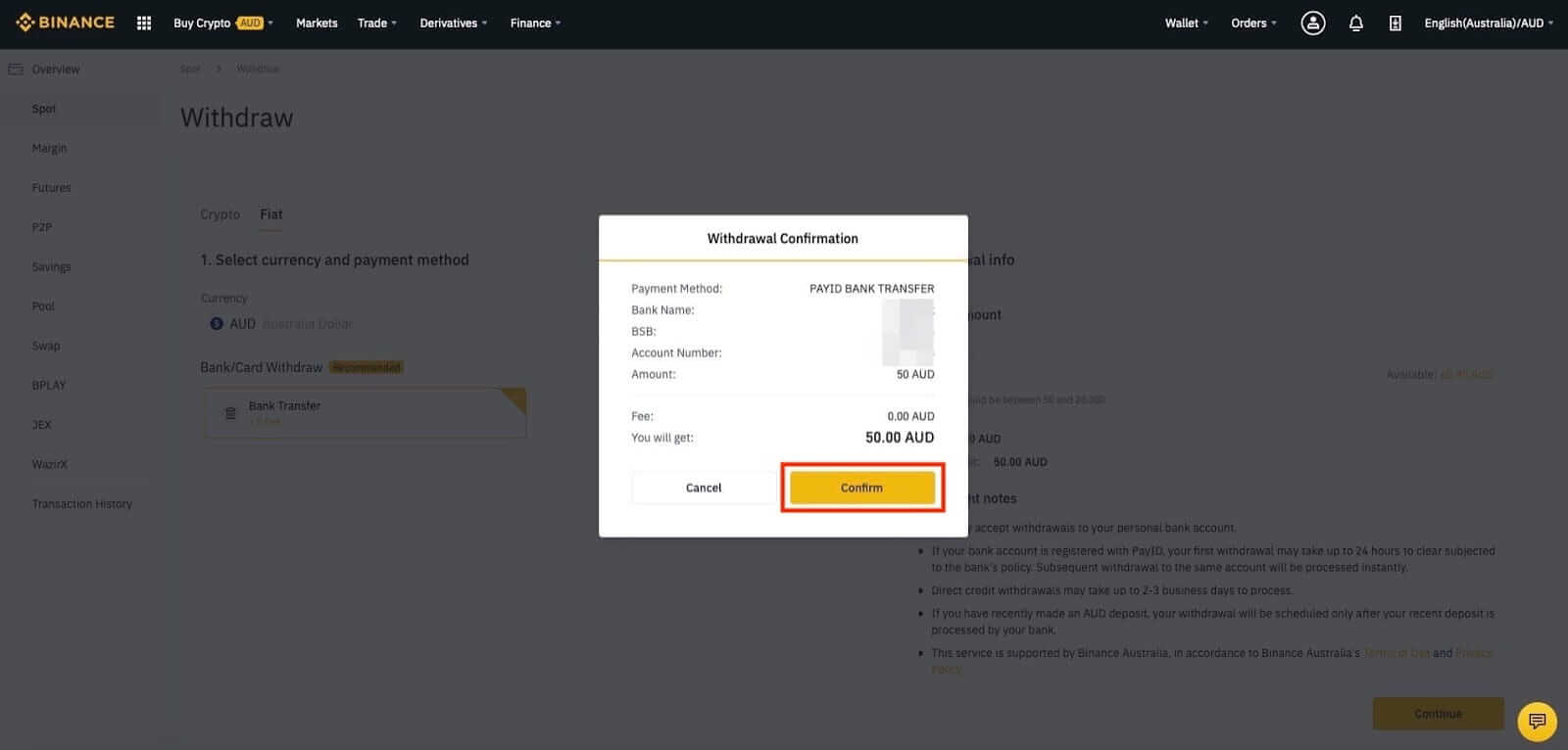 How to Deposit/Withdraw AUD Using PayID/OSKO on Binance via Web and Mobile App How to Deposit/Withdraw AUD Using PayID/OSKO on Binance via Web and Mobile App