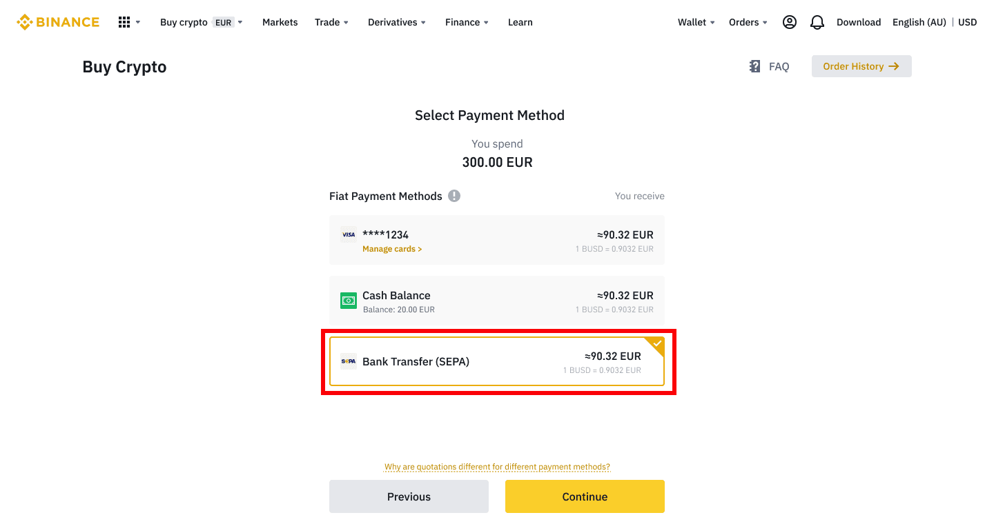 如何通過SEPA銀行轉移將歐元和法定貨幣存入Binance 如何通過SEPA銀行轉移將歐元和法定貨幣存入Binance