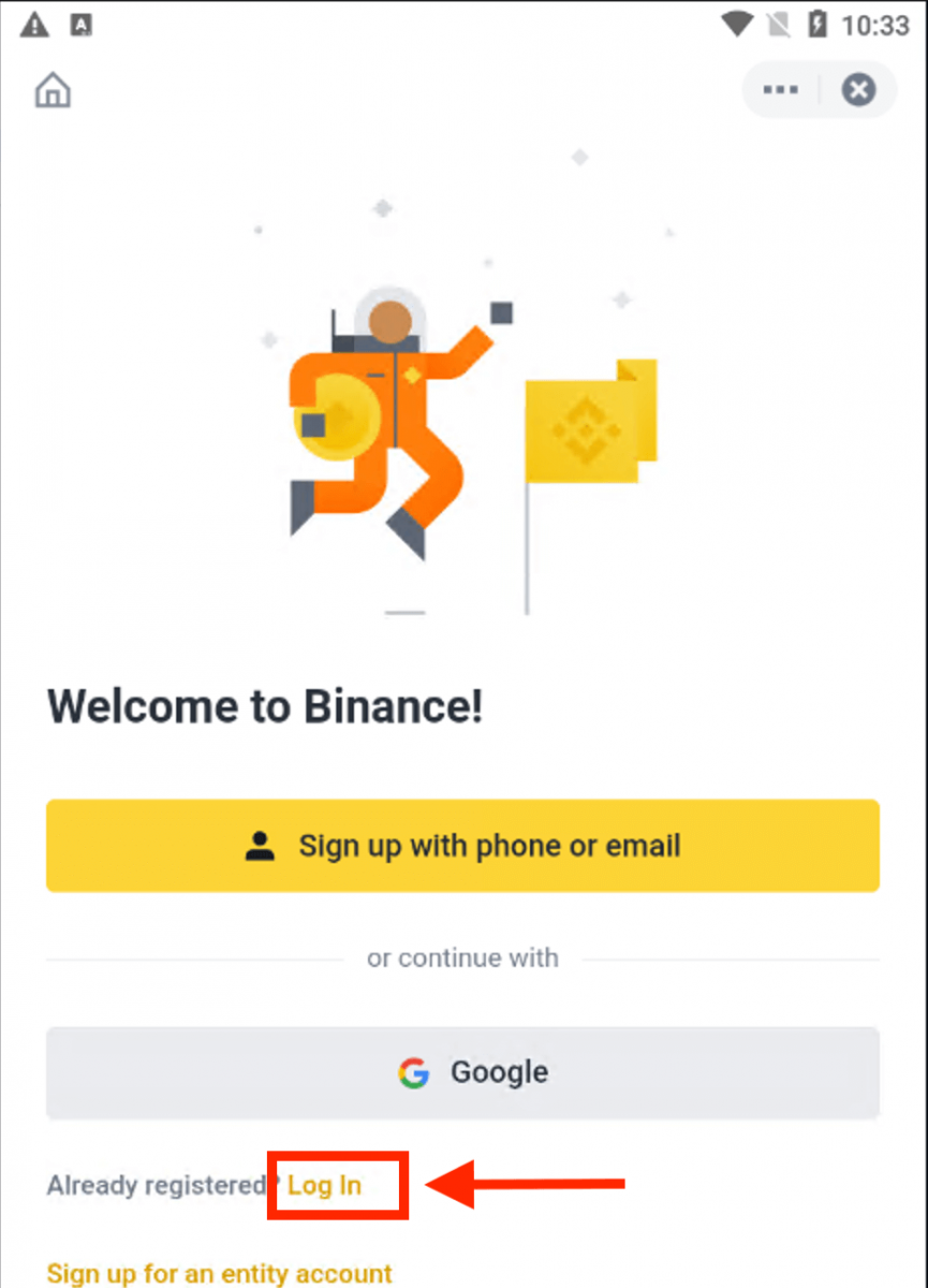 Kuidas Binance -sse sisse logida Kuidas Binance -sse sisse logida