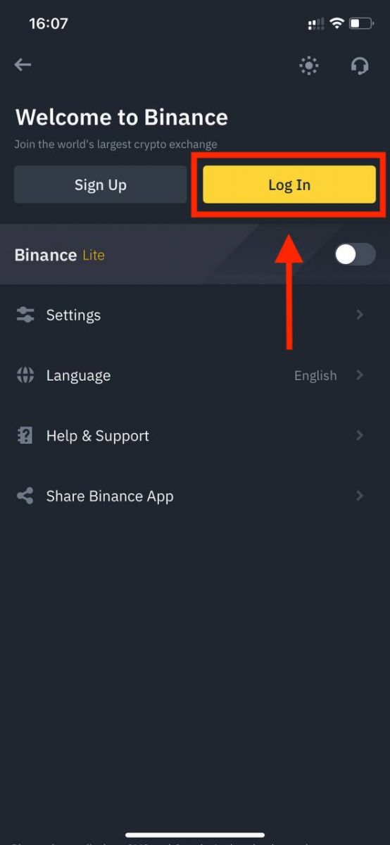 Kuidas Binance -sse sisse logida Kuidas Binance -sse sisse logida
