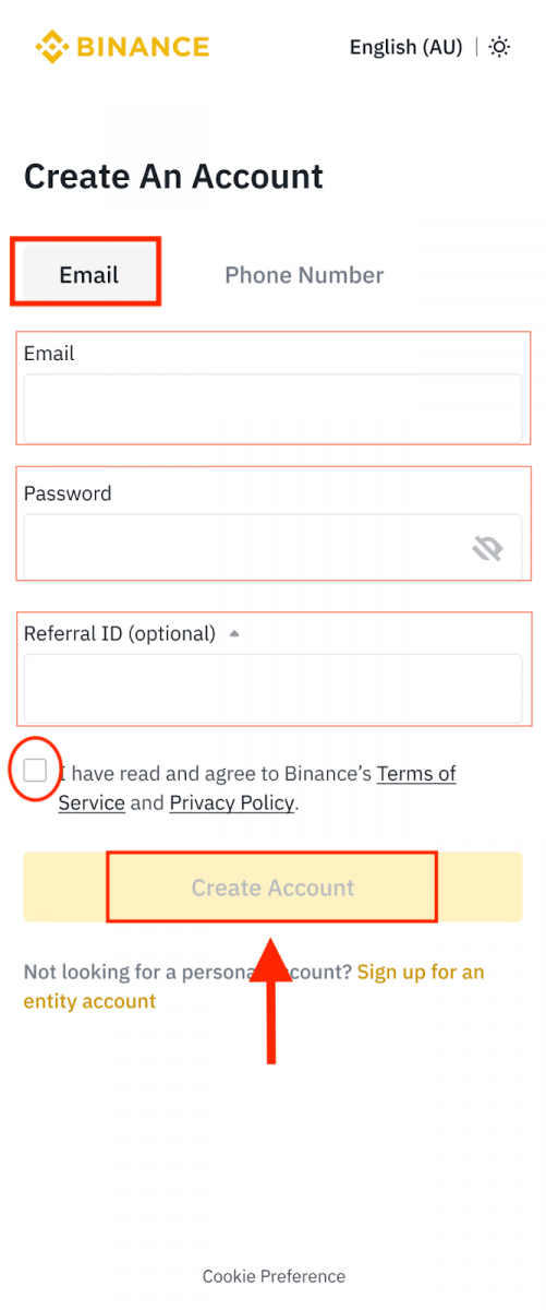Binance میں اکاؤنٹ کو رجسٹر اور تصدیق کرنے کا طریقہ Binance میں اکاؤنٹ کو رجسٹر اور تصدیق کرنے کا طریقہ