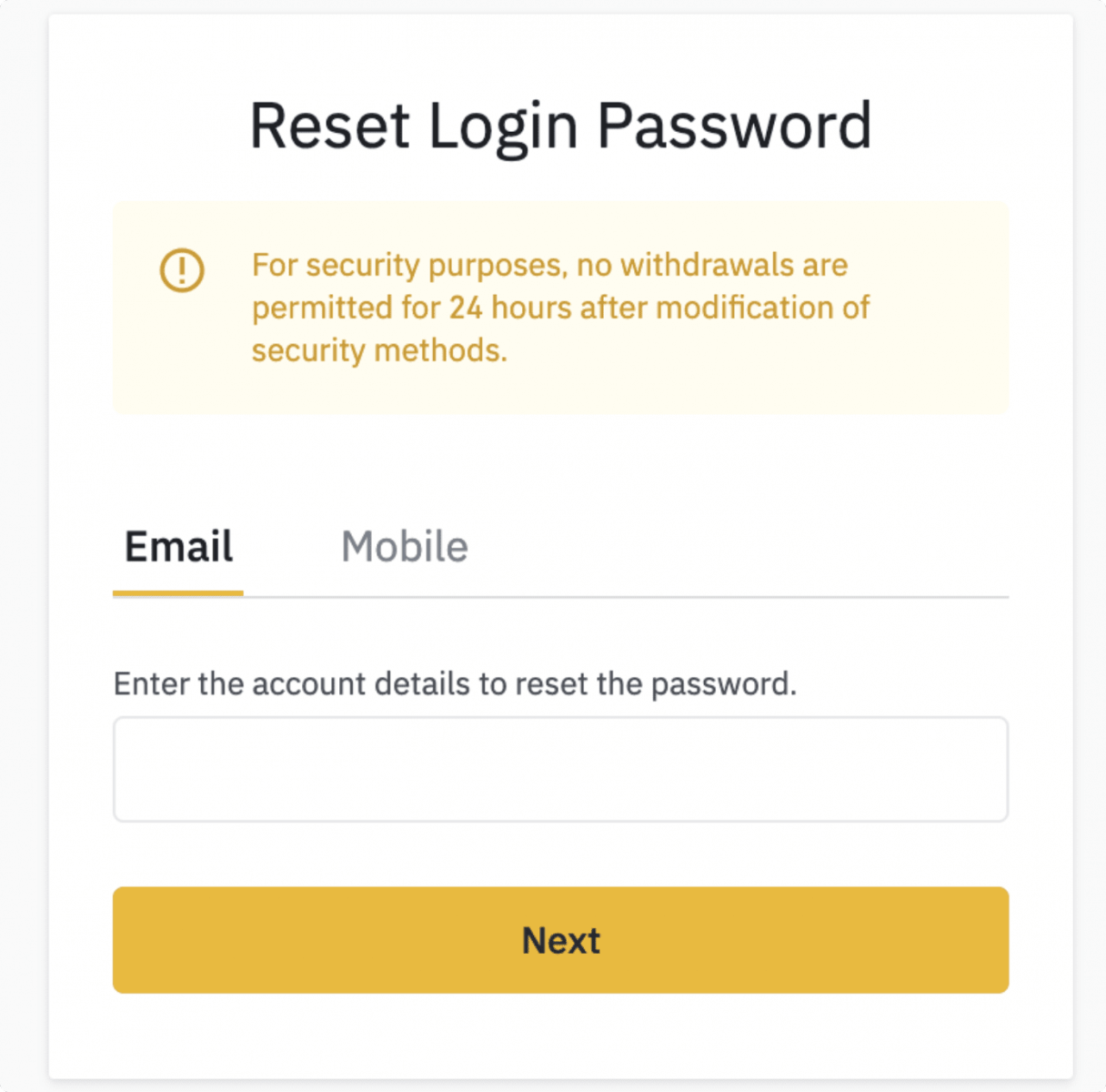 Kif Irrisettja l-Password Binance Kif Irrisettja l-Password Binance