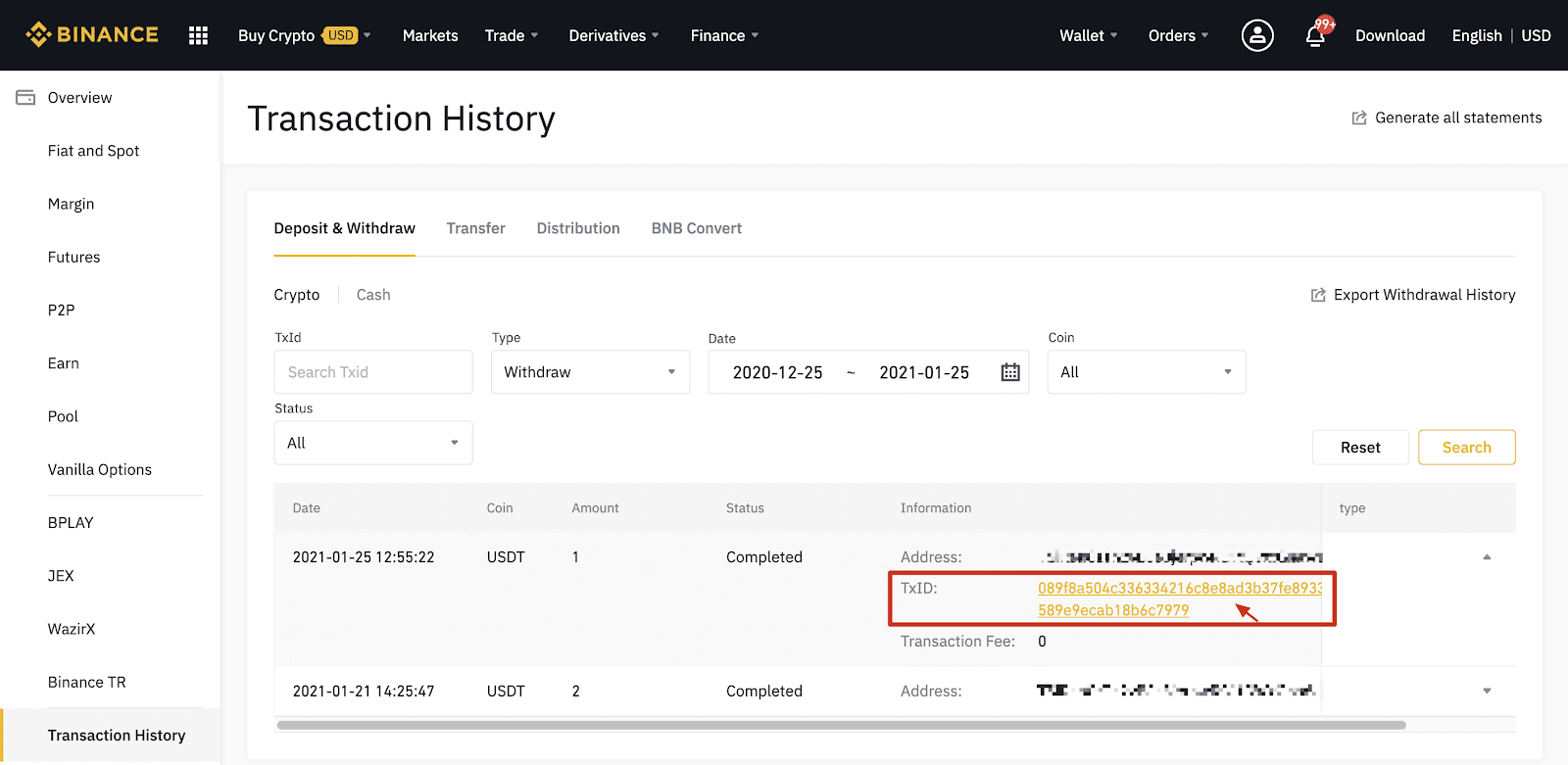 Momwe Mungatulutsire ndi Kupanga Deposit mu Binance Momwe Mungatulutsire ndi Kupanga Deposit mu Binance