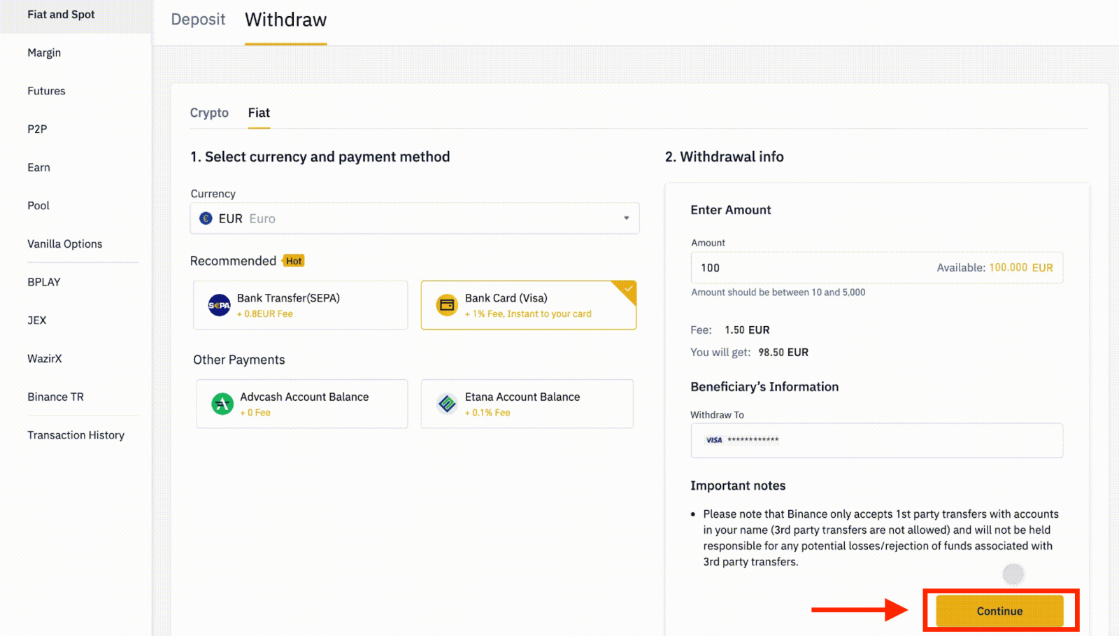 How to Withdraw Money on Binance from Fiat Wallets to Credit/Debit Cards How to Withdraw Money on Binance from Fiat Wallets to Credit/Debit Cards